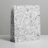 Пакет подарочный ламинированный, упаковка, For you, ML 21 х 25 х 8 см