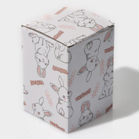 Банка стеклянная для хранения сыпучих продуктов Доляна &laquo;Зайка&raquo;, 950 мл, с керамической крышкой