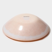 Салатник стеклянный Доляна &laquo;Сочный апельсин&raquo;, 720 мл, 18,4&times;5 cм, цвет оранжевый