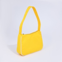 Сумка молодёжная на молнии, цвет жёлтый