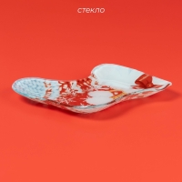 Блюдо стеклянное сервировочное Доляна &laquo;Сапожок. Бубенчики&raquo;, 16&times;14 см