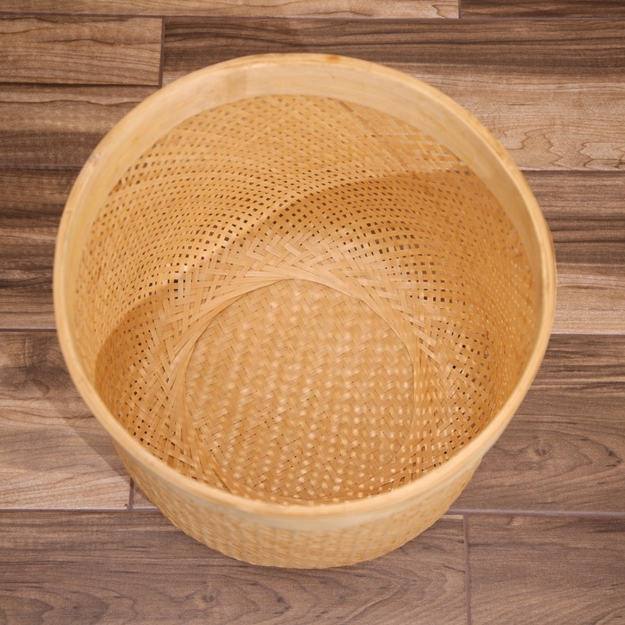 Корзина плетёная, из бамбука 40х40х35 см