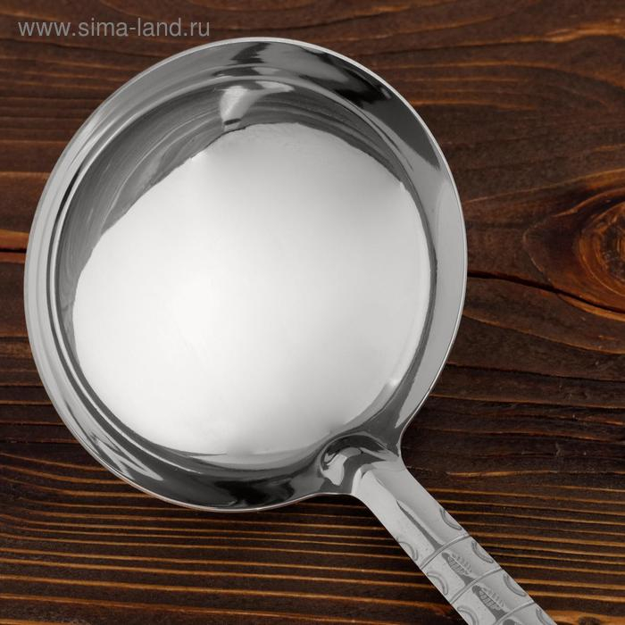 Поварешка для казана узбекская 42см, диаметр 14см с деревянной ручкой