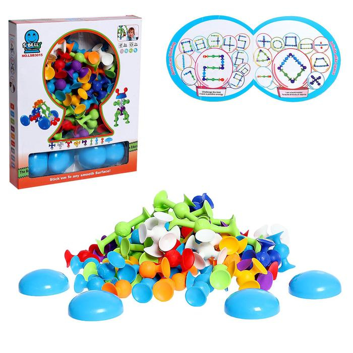 Конструктор &laquo;Забавные присоски&raquo;, 76 деталей