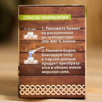 Соляной брикет набор для бани "100% мужик" Соляной брикет набор для бани "100% мужик"