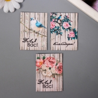 Набор открыток с семенами "Вырасти сам" "Для вас" 5*7см 3 шт