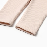 Леггинсы для девочки на флисе Collorista, цвет молочный, рост 128 см Леггинсы для девочки на флисе Collorista, цвет молочный, рост 128 см