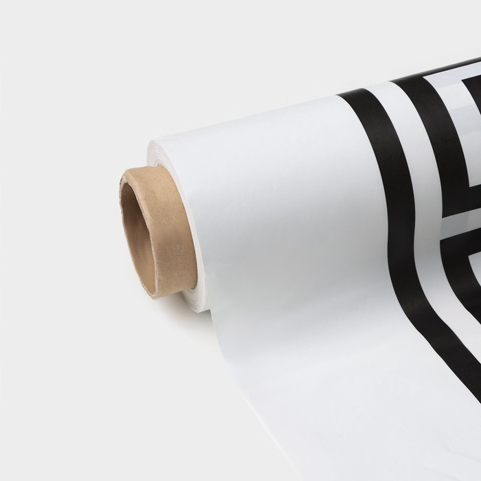 Клеёнка на стол на нетканой основе Доляна &laquo;Стэф&raquo;, ширина 140 см, рулон 20 м, цвет белый