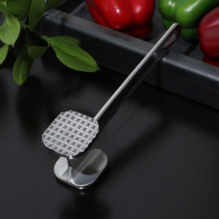 Молоток для мяса Доляна &laquo;Хозяин&raquo;, 19,5 см, цвет серый