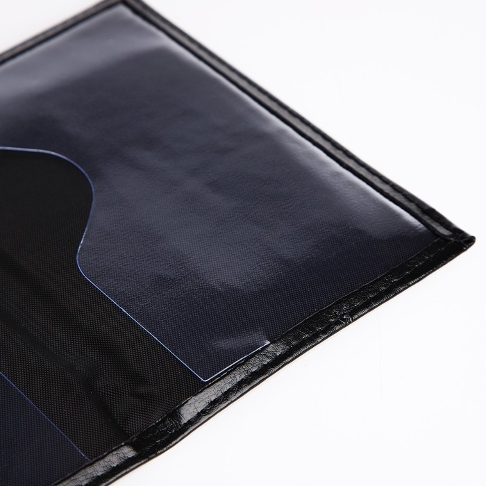 Обложка для паспорта, цвет чёрный