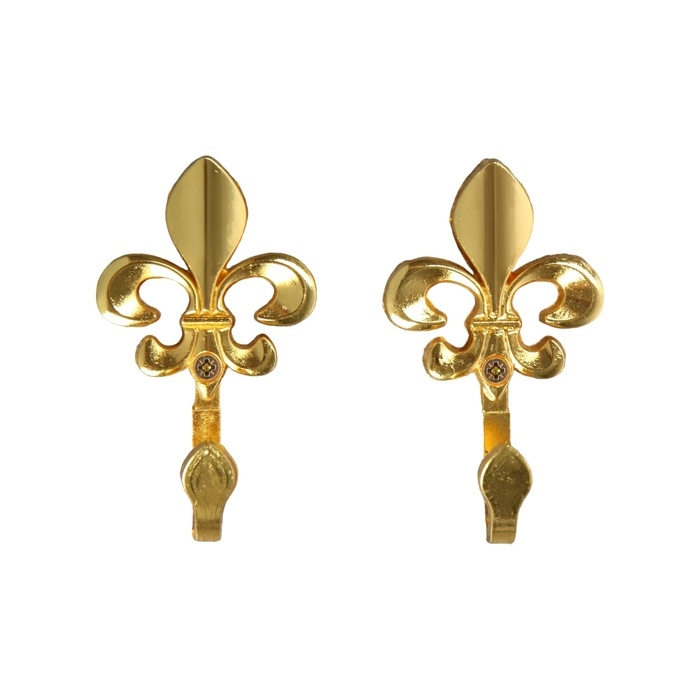 Крючок однорожковый для штор CAPPIO KC113, цвет золото, 2 шт