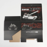 Коробка подарочная сборная, упаковка, &laquo;23 февраля, танк&raquo;, 30 х 23 х 12 см