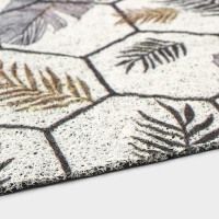 Коврик придверный грязезащитный Доляна &laquo;Топ&raquo;, вырезной, 60&times;90 см, цвет серый