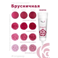 Пищевой краситель Top Decor гелевый «Брусничная», 100 г Пищевой краситель Top Decor гелевый «Брусничная», 100 г