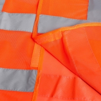 Жилет сигнальный, светоотражающий, оранжевый, 3 класс, размер 66&times;56 см, 60г/м2