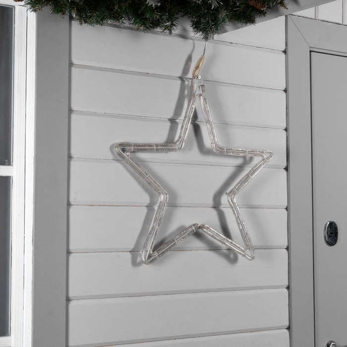 Светодиодная фигура &laquo;Звезда&raquo;, 56 см, дюралайт, 96 LED, 24 В, свечение тёплое белое