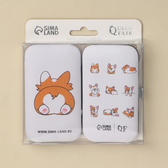 Набор маникюрный &laquo;CORGI&raquo;, 7 предметов, PVC-чехол, разноцветный