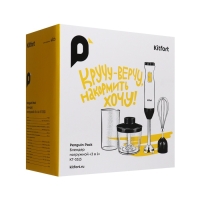 Блендер Kitfort КТ-3513, погружной, 600 Вт, 0.5/0.7 л, 2 скорости, турбо режим, чёрно-белый Блендер Kitfort КТ-3513, погружной, 600 Вт, 0.5/0.7 л, 2 скорости, турбо режим, чёрно-белый