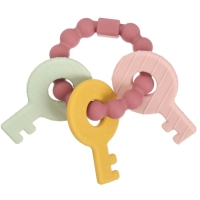 Прорезыватель силиконовый &laquo;Ключики&raquo;, цвет розовый, Mum&Baby