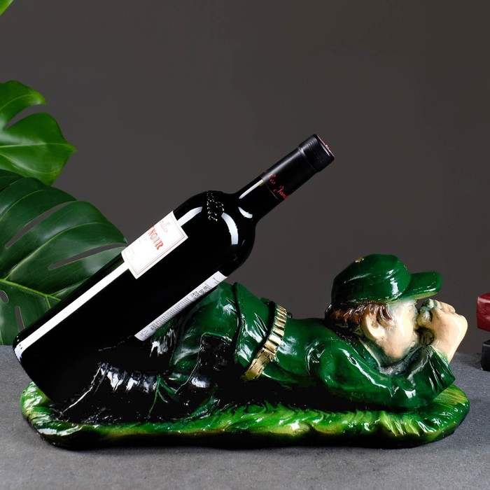 Подставка под бутылку "Охотник" цветной 39см