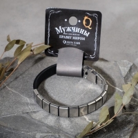 Браслет унисекс «Стиль» прямоугольники, цвет чёрный с серебром, 21 см Браслет унисекс «Стиль» прямоугольники, цвет чёрный с серебром, 21 см