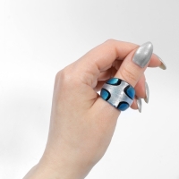 Кольцо «Муранское стекло» крестики, цвет МИКС Кольцо «Муранское стекло» крестики, цвет МИКС