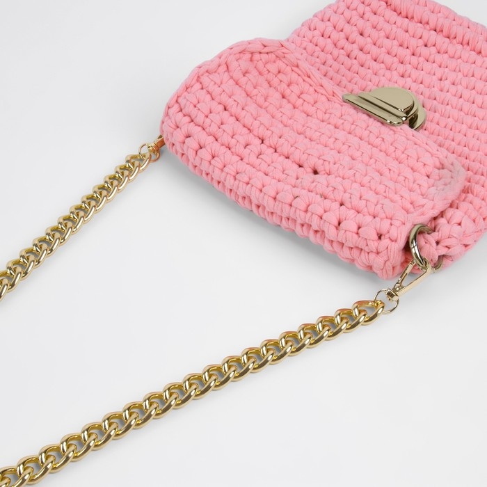 Цепочка для сумки, с карабинами, 14 × 18 мм, 60 см, цвет золотой Цепочка для сумки, с карабинами, 14 × 18 мм, 60 см, цвет золотой