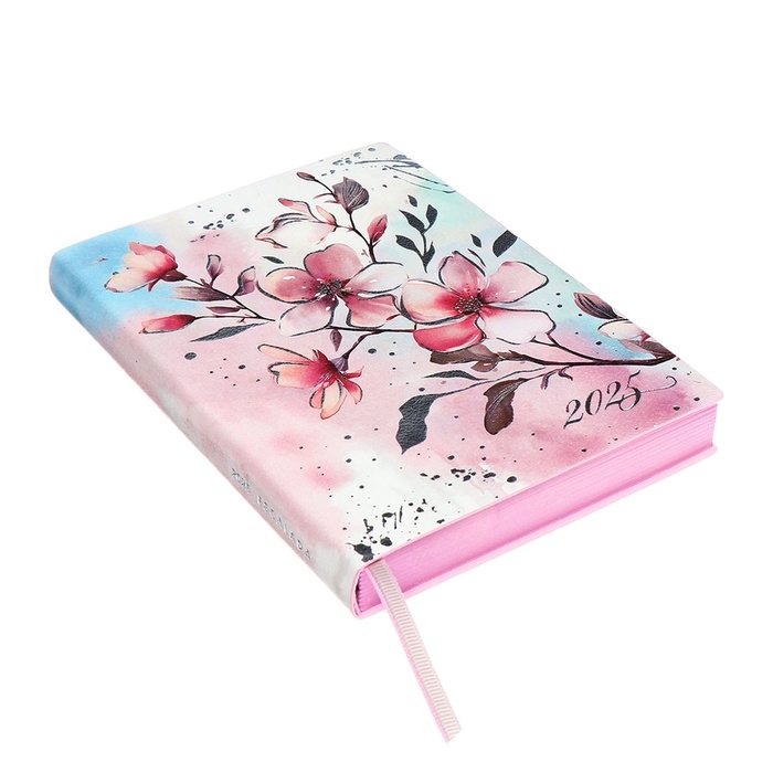 Ежедневник датир 2025г А6+ 176л ESCALADA САКУРА, мяг обл, иск кожа, тис ф, кр бл 70г/м2 Ежедневник датир 2025г А6+ 176л ESCALADA САКУРА, мяг обл, иск кожа, тис ф, кр бл 70г/м2