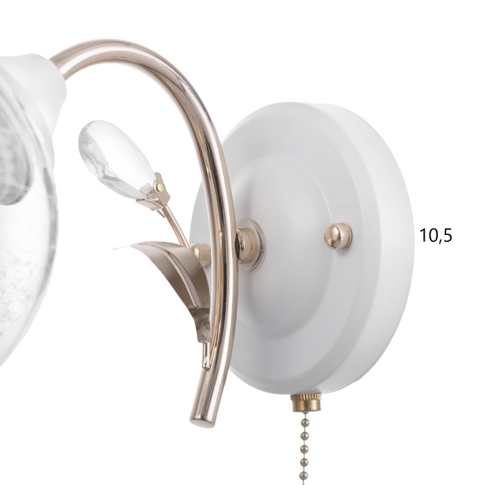 Бра Бра "Фурия" 1х60Вт Е27 Золото, белый