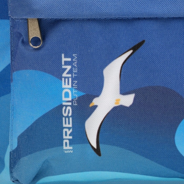 Рюкзак &laquo;Крым&raquo; Putin team, 29 x 13 x 44 см, отд на молнии, н/карман, голубой