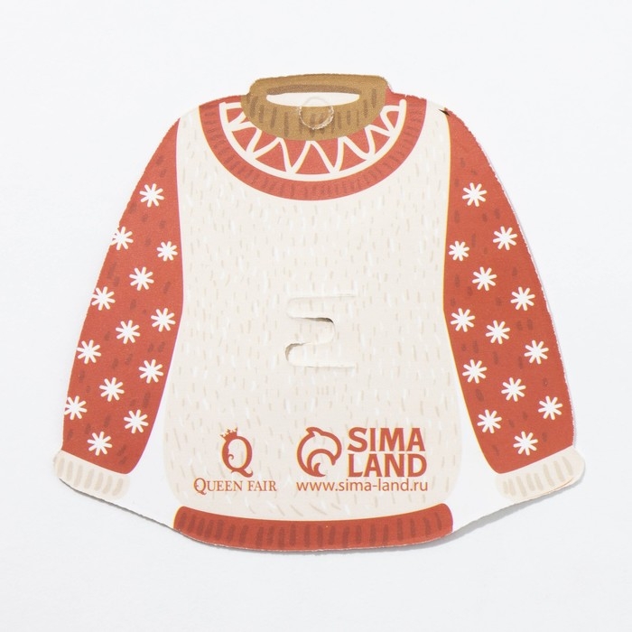 Брошь новогодняя &laquo;Олень&raquo; в свитере, цветная в золоте