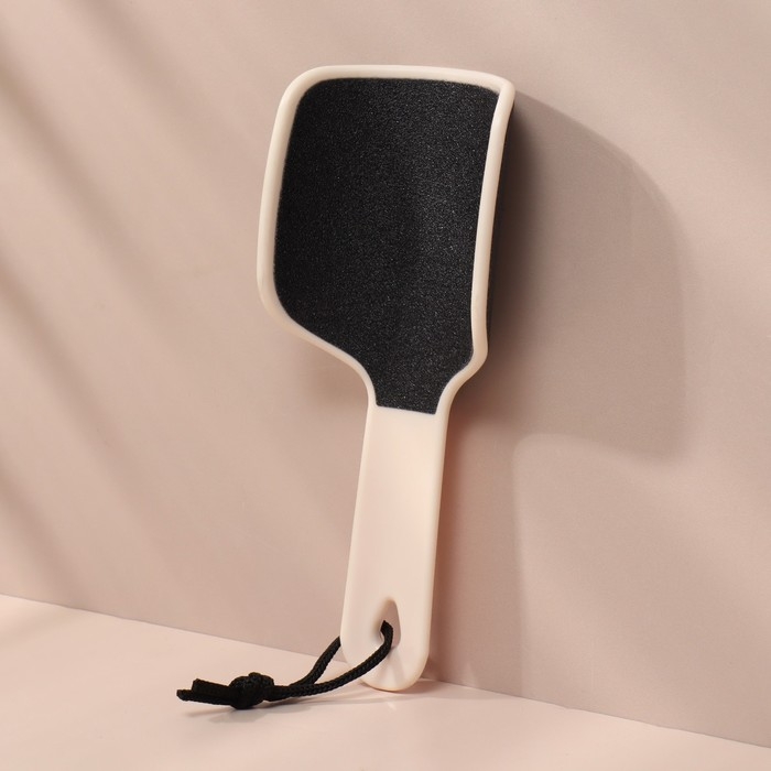 Пилка для ног, эргономичная, наждачная, двусторонняя, 20,5 см, цвет «слоновая кость» Пилка для ног, эргономичная, наждачная, двусторонняя, 20,5 см, цвет «слоновая кость»