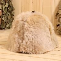 Набор для бани из овчины, шапка, рукавица "Премиум" Набор для бани из овчины, шапка, рукавица "Премиум"