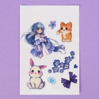 Набор детской косметики с наклейками &laquo;Самая нежная&raquo;, тени, блеск для губ