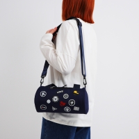 Сумка молодёжная на молнии, цвет синий Сумка молодёжная на молнии, цвет синий