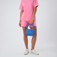 Сумка молодёжная на магните, цвет синий