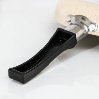 Сковорода &laquo;Стоун&raquo;, d=17 см, пластиковая ручка, антипригарное покрытие, цвет бежевый