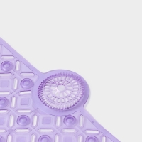 Коврик противоскользящий в ванну на присосках Доляна &laquo;Рельеф&raquo;,37&times;88 см, цвет МИКС