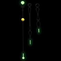 Часовой механизм &laquo;Соломон-47&raquo;, плавный ход, шток 16 мм, стрелки 58/68/100 мм, светящиеся