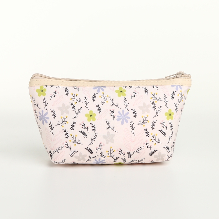 Набор косметичек 2 в 1 на молнии, цвет бежевый Набор косметичек 2 в 1 на молнии, цвет бежевый