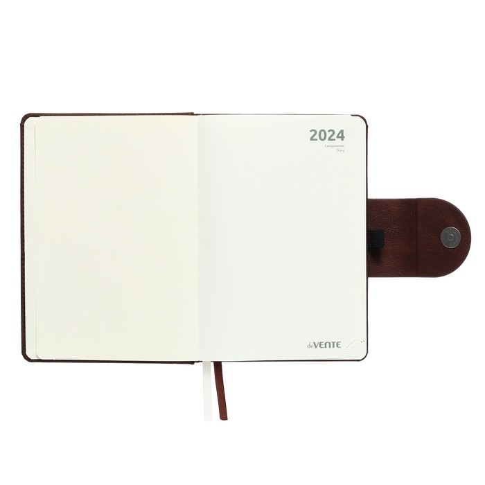 Ежедневник датированный 2024 A5 176 листов, deVENTE.Norwich, твёрдая обложка с поролоном из искусственной кожи, ляссе, кремовый блок 70 г/м2, коричневый Ежедневник датированный 2024 A5 176 листов, deVENTE.Norwich, твёрдая обложка с поролоном из искусственной кожи, ляссе, кремовый блок 70 г/м2, коричневый