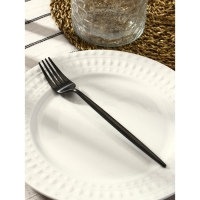 Вилка столовая из нержавеющей стали Magistro &laquo;Фолк&raquo;, h=22 см, цвет чёрный