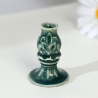 Подсвечник гжель, цветной, керамика, 5&times;4 см, микс