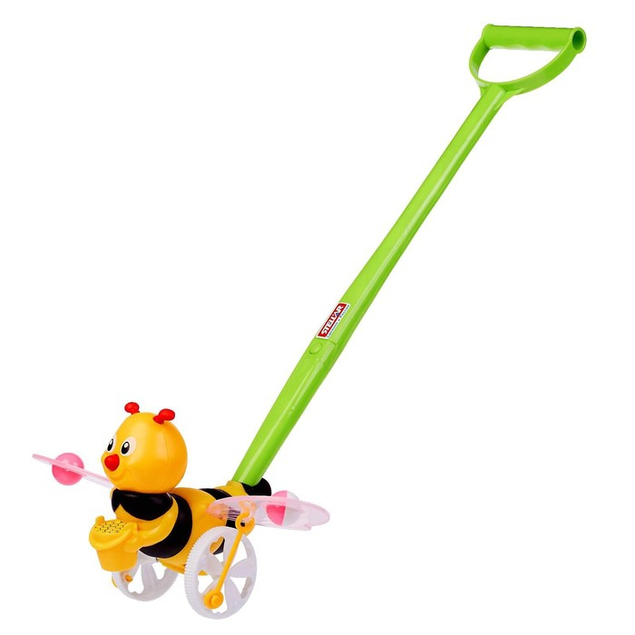 Каталка &laquo;Пчёлка&raquo;, длина ручки 47 см.