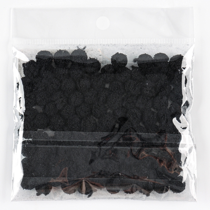 Набор деталей для декора «Бомбошки», 100 шт., размер одной шт. — 1 см, цвет черный Набор деталей для декора «Бомбошки», 100 шт., размер одной шт. — 1 см, цвет черный