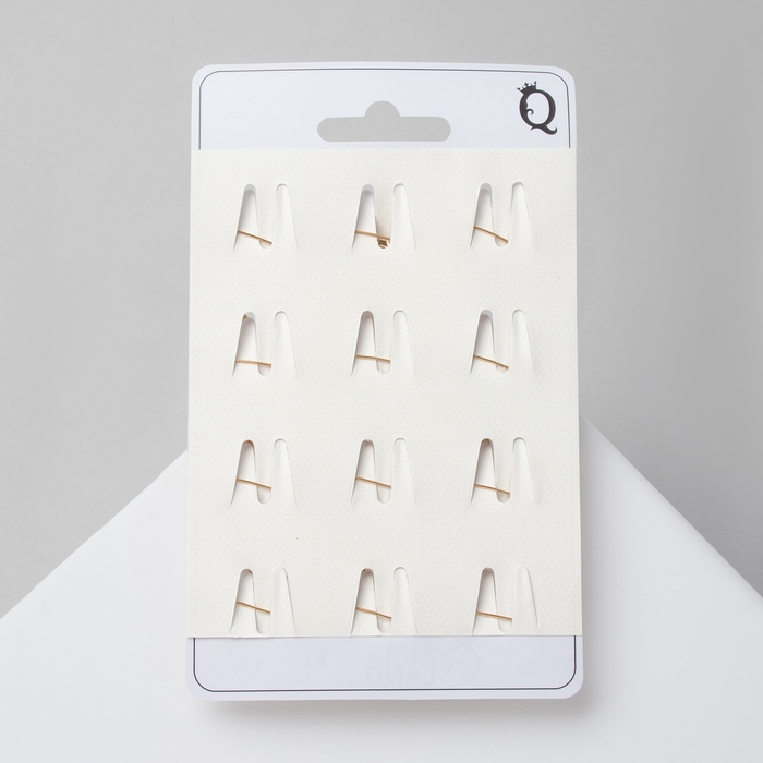 Брошь &laquo;Бабочка&raquo; нежность, цвет белый в золоте (неделимая фасовка 12 шт., цена за шт.)