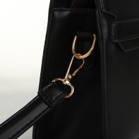 Сумка женская на молнии, TEXTURA, средний размер, цвет чёрный