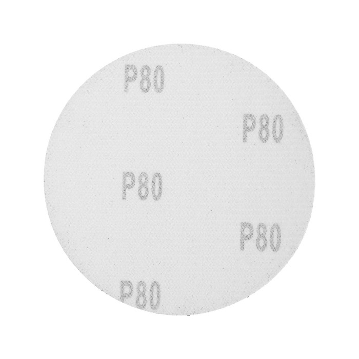 Круг абразивный шлифовальный под &laquo;липучку&raquo; ТУНДРА, 125 мм, Р80, 100 шт.