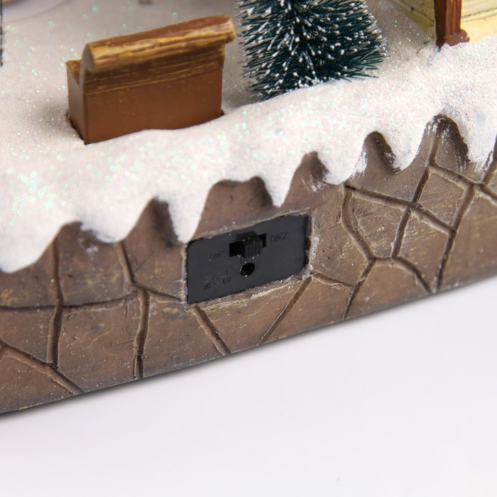 Светодиодная фигура «Рождественский парк» 43 × 23 × 22 см, полистоун, батарейки ААх3 (не в комплекте), USB, свечение мульти Светодиодная фигура «Рождественский парк» 43 × 23 × 22 см, полистоун, батарейки ААх3 (не в комплекте), USB, свечение мульти