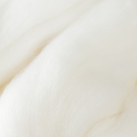 Шерсть для валяния 100% тонкая шерсть 50гр (01 Белый)